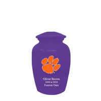 Fan Series - Clemson University Tigers Purple with Orange Logo Memorial Cremation Urn - IUCLM103