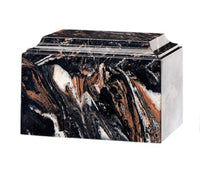 Mission Black Cultured Marble Urn - IUCM141

