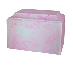 Carnation Pink Cultured Marble Urn - IUCM400