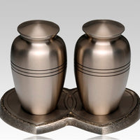 Classic Pewter Companion Cremation Urn - IUCL101-CP