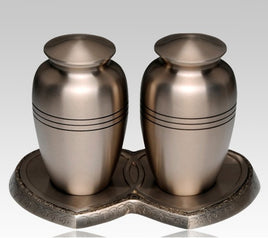 Classic Pewter Companion Cremation Urn - IUCL101-CP