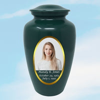 Custom Photo Urn Green - IUCU100-Green