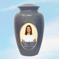 Custom Photo Urn Grey - IUCU100-Grey