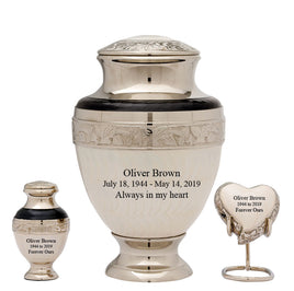 Serene Series - Elegant Pearl Cremation Urn - IUET104