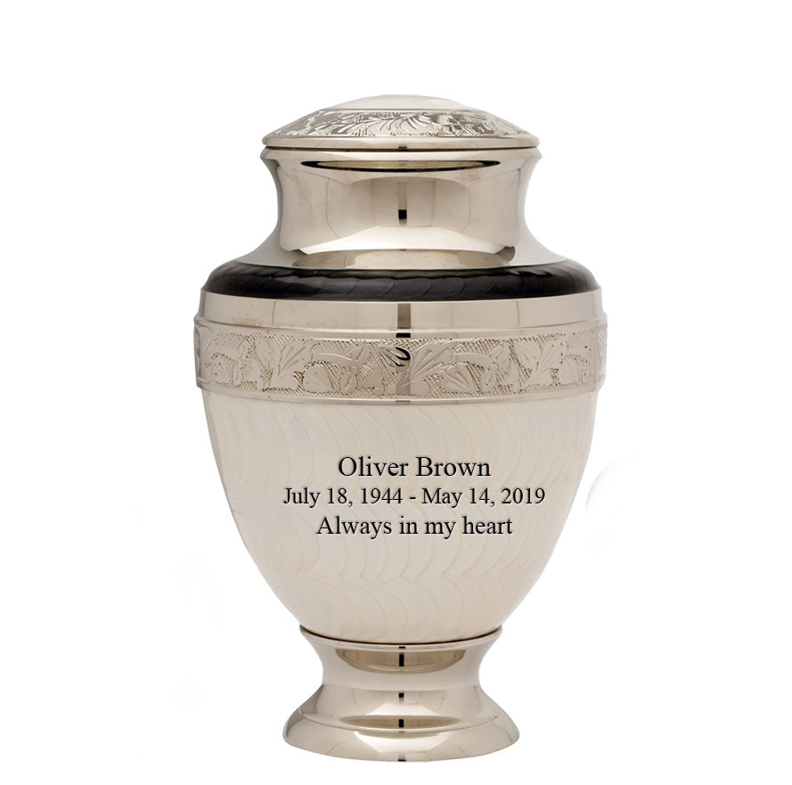 Serene Series - Elegant Pearl Cremation Urn - IUET104