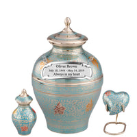 Sheen Series - Blue Decorative Butterfly Cremation Urn - IUET106