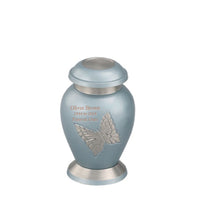 Flora Series - Blue Butterfly Cremation Urn - IUET110FH