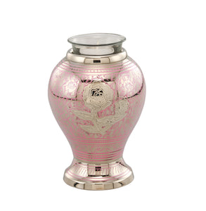 Pink Rose Tealight Cremation Urn - IUET126P-TL