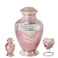 Sheen Series - Pink Rose Cremation Urn - IUET126P