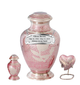 Sheen Series - Pink Rose Cremation Urn - IUET126P