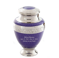 Serene Series - Purple Cremation Urn - IUET132
