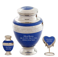 Serene Series - Blue Cremation Urn - IUET133
