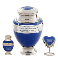 Serene Series - Blue Cremation Urn - IUET133