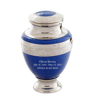 Serene Series - Blue Cremation Urn - IUET133