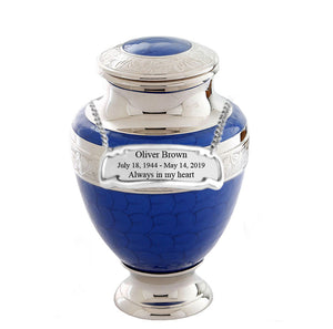 Serene Series - Blue Cremation Urn - IUET133