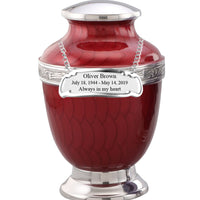 Virile Banded Red Cremation Urn - IUET147