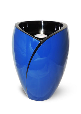 Aesthetic Series - Tealight Adult Fiberglass Urn, Blue- IUFC100