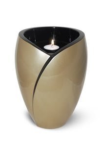 Aesthetic Series - Tealight Adult Fiberglass Urn, Gold - IUFC101