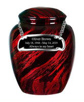 Classy Series - Fiberglass Cremation Urn, Red - IUFG102