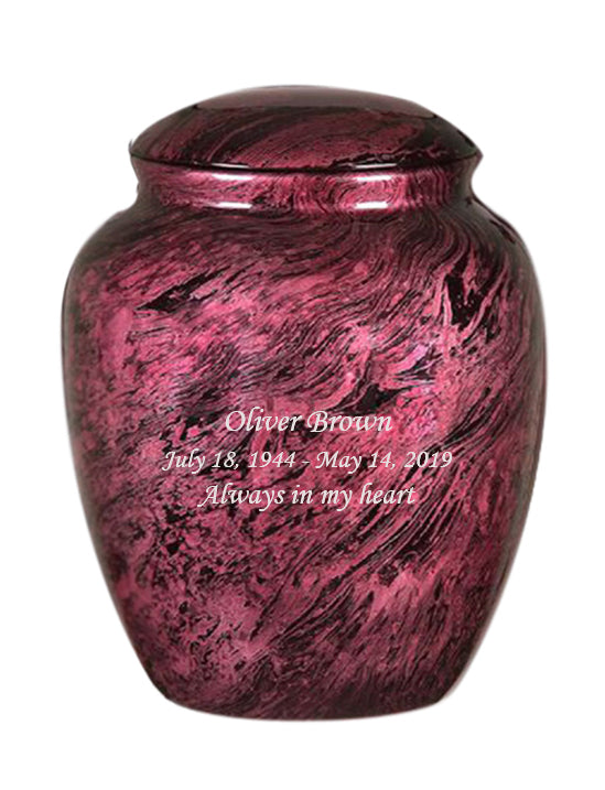 Classy Series - Fiberglass Cremation Urn, Pink - IUFG103