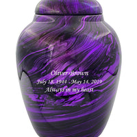 Classy Series - Fiberglass Cremation Urn, Purple - IUFG106