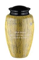 Classy Series - Classic Champagne Fiberglass Cremation Urn, Gold - IUFG107