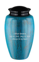 Classy Series - Classic Sapphire Fiberglass Cremation Urn, Blue - IUFG108