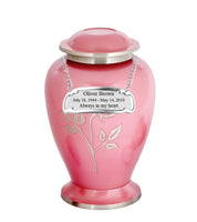 Flora Series - Pink Pearl Rose Cremation Urn - IUFH100