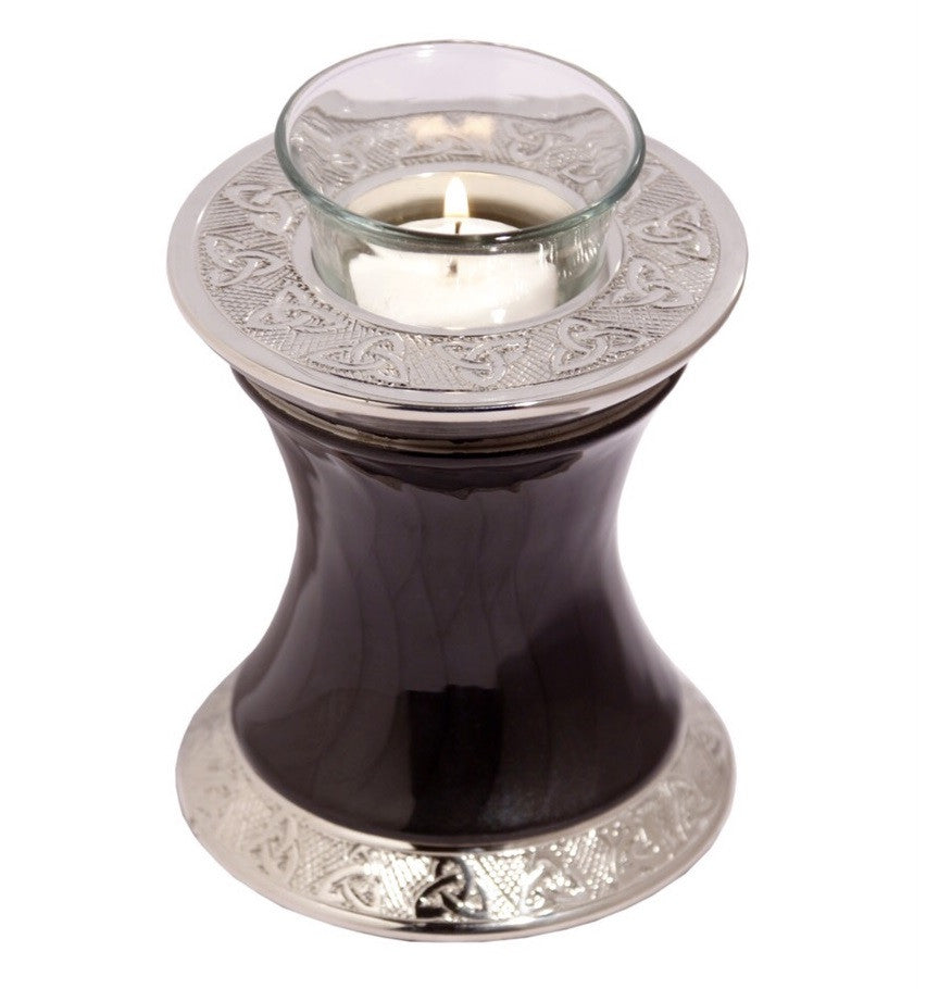 Baroque Shadow Tealight Cremation Urn - IUTL102