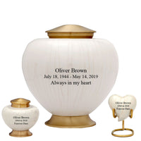 Baroque Pearl Cremation Urn - IUFH107