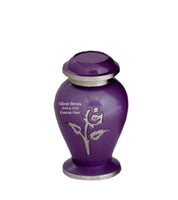 Flora Series - Purple Pearl Rose Cremation Urn - IUFH108