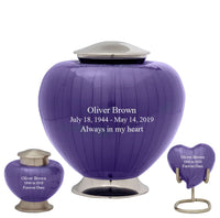 Baroque Purple Cremation Urn - IUFH110