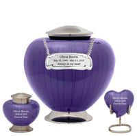 Baroque Purple Cremation Urn - IUFH110