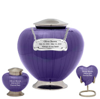 Baroque Purple Cremation Urn - IUFH110
