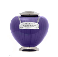 Baroque Purple Cremation Urn - IUFH110