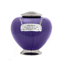 Baroque Purple Cremation Urn - IUFH110
