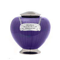 Baroque Purple Cremation Urn - IUFH110