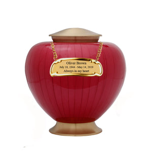 Baroque Red Cremation Urn - IUFH111