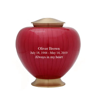 Baroque Red Cremation Urn - IUFH111