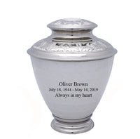 Elegance Series - Pearl White Cremation Urn - IUFH121