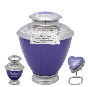 Elegance Series - Pearl Purple Cremation Urn - IUFH122