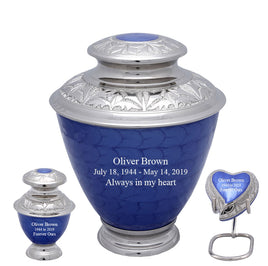 Elegance Series - Pearl Blue Cremation Urn - IUFH123