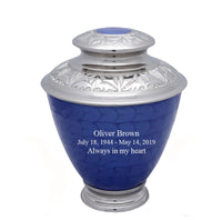 Elegance Series - Pearl Blue Cremation Urn - IUFH123