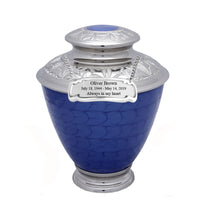 Elegance Series - Pearl Blue Cremation Urn - IUFH123