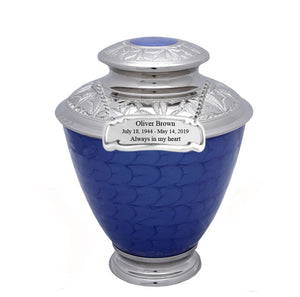 Elegance Series - Pearl Blue Cremation Urn - IUFH123