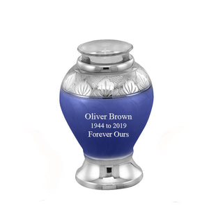 Elegance Series - Pearl Blue Cremation Urn - IUFH123