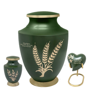 Solace Series - Wheat Fond Cremation Urn - IUFH139