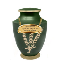 Solace Series - Wheat Fond Cremation Urn - IUFH139
