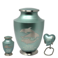 Solace Series - Dolphin Family Cremation Urn - IUFH140