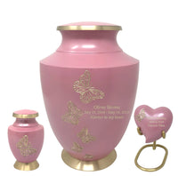 Solace Series - Golden Butterfly Family Cremation Urn - IUFH141
